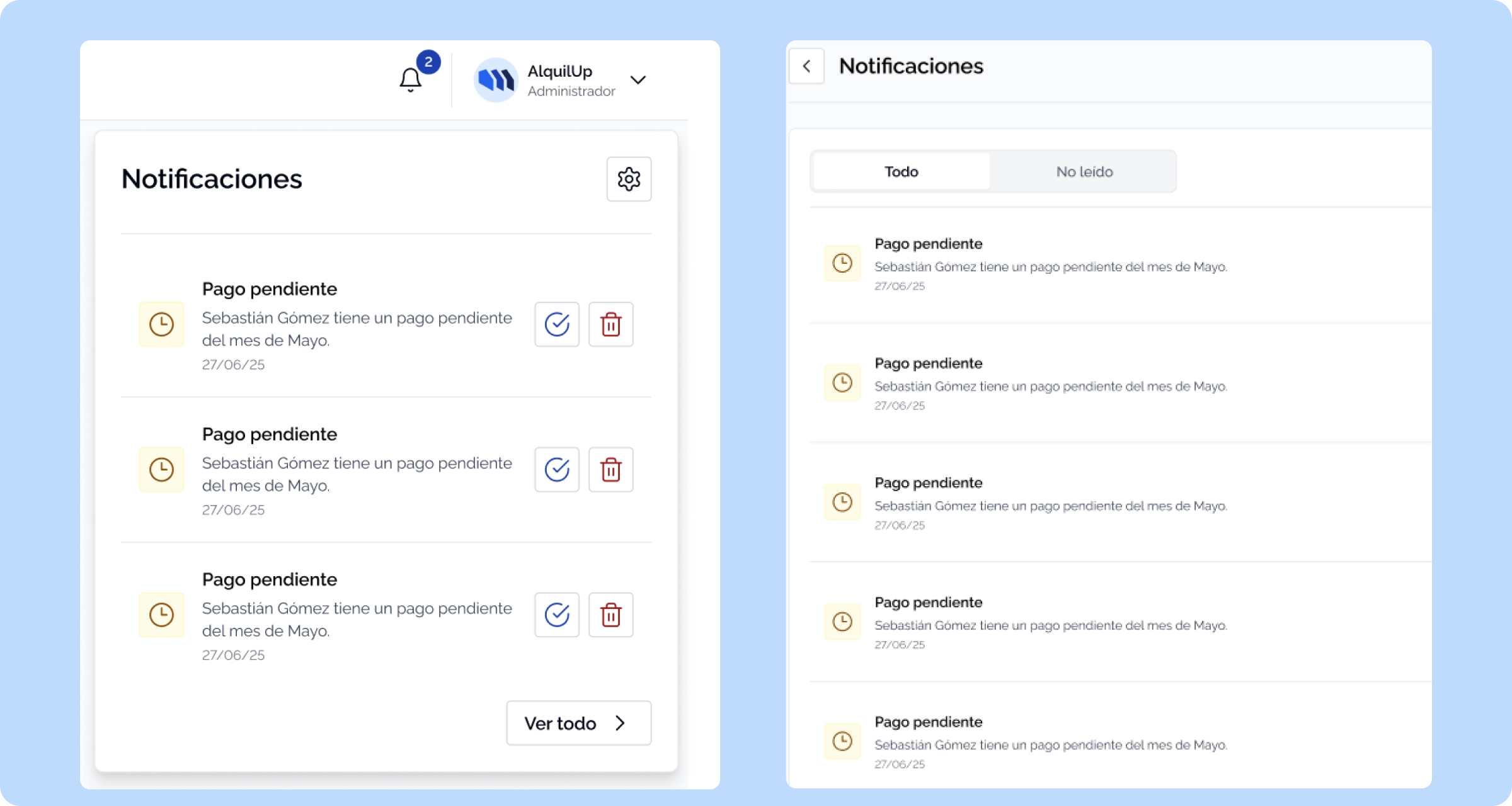 Alertas y recordatorios
