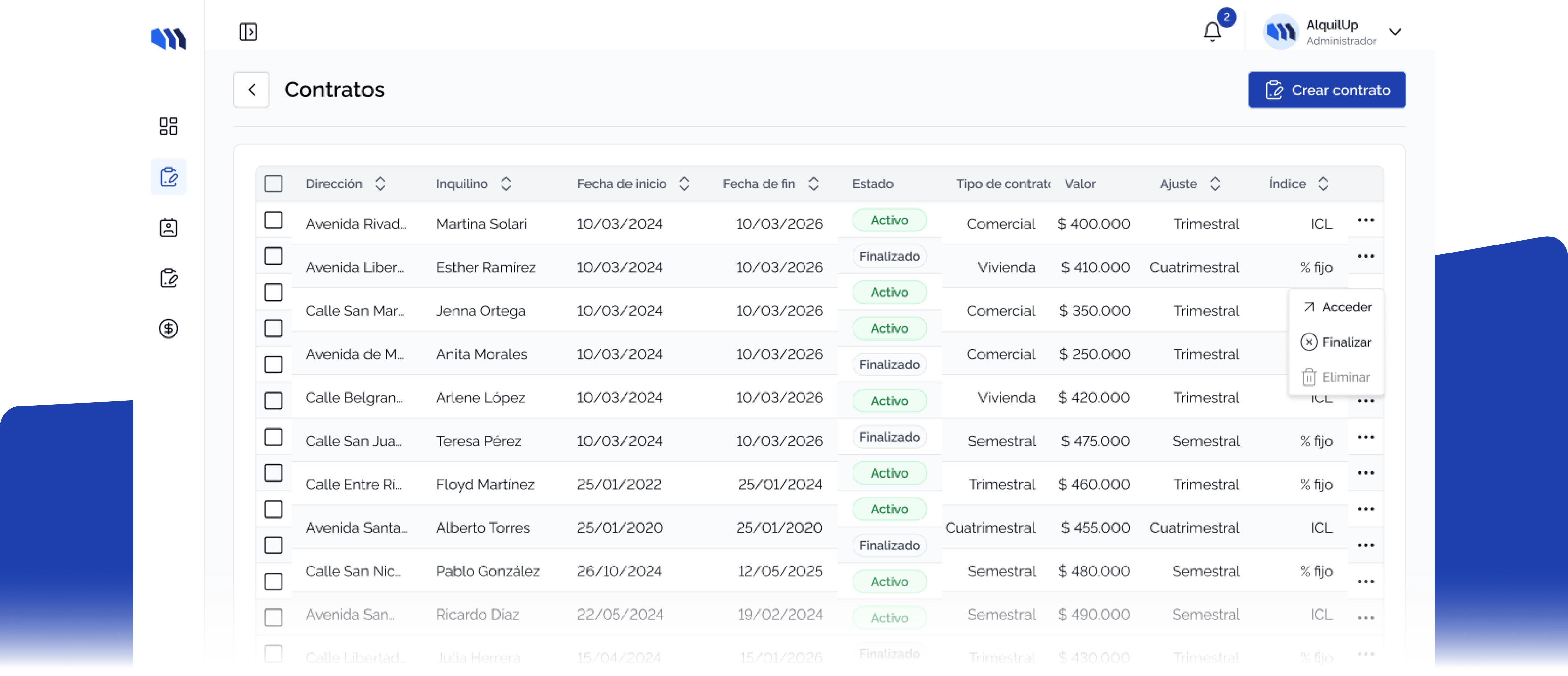 Demostración de la plataforma AlquilUp